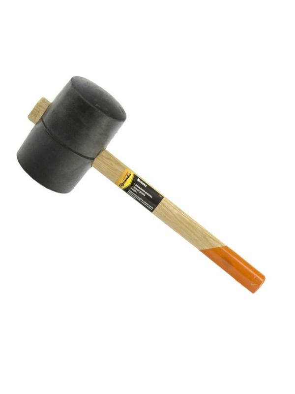 Киянка резиновая 1130 г черная резина деревянная рукоятка Sparta 11161
