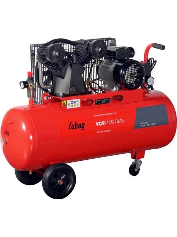 Компрессор поршневой ременной FUBAG VCF/100 СM3 100л, 440л/мин (641272)