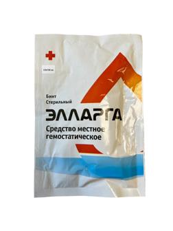 Пластина гемостатический бинт ЭЛАРГА стерильно 1,5 м- 2,5 см