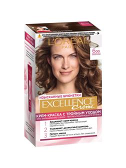 Краска для волос L'Oreal ЭКСЭЛЛАНС 600 темно-русый A9948701
