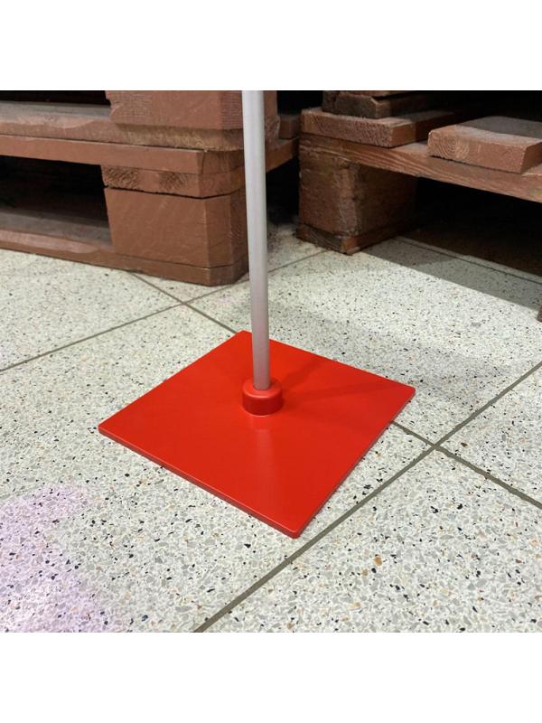 Стойка напольная BASIS с PFT-A4, высота 350-550 мм, цвет красный