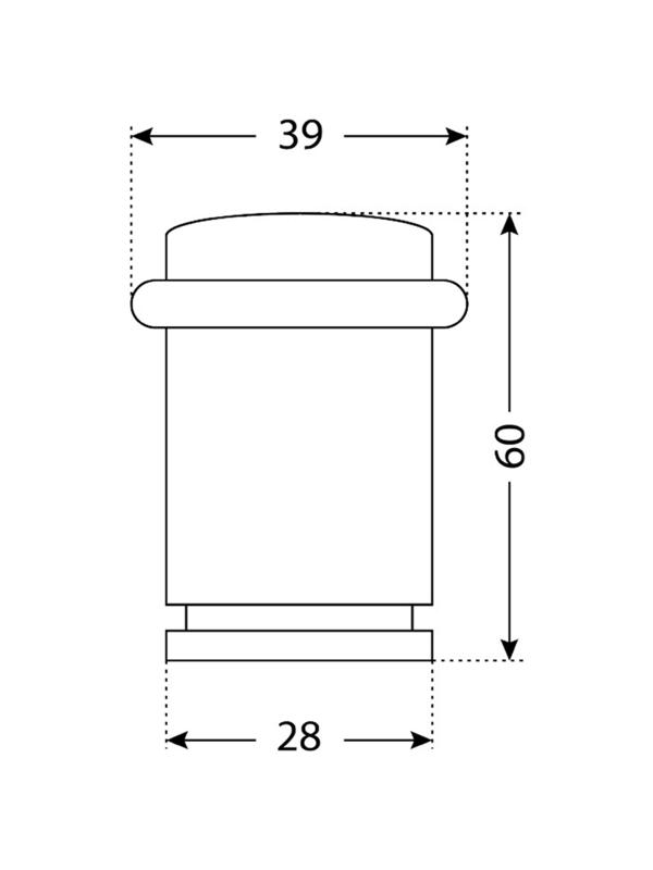 Фиксатор _УЗК_цилиндр огранич. дв. СТАНДАРТ 588А-1 SN европакет мат.никель
