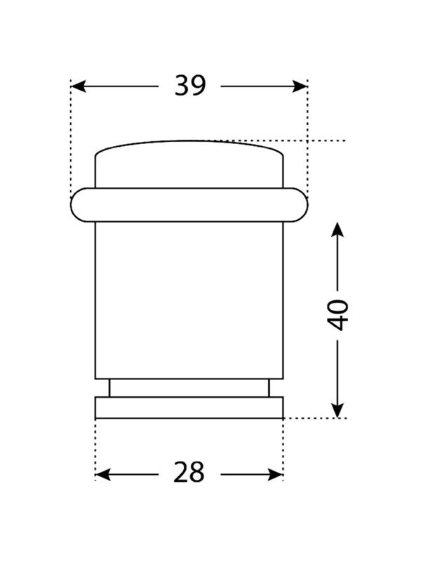 Фиксатор _УЗК_цилиндр ограничитель дв. СТАНДАРТ 588А-2 BN европакет черный