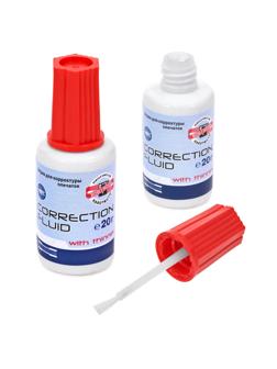 Корректирующая жидкость Koh-i-Noor 20мл, на быстросохн.основе с кистью 9943