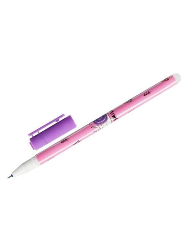 Ручка гелевая неавтоматическая стираемая MESHU Panda Team синяя 0,5мм ассор