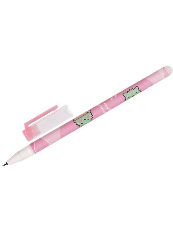 Ручка гелевая неавтоматическая стираемая MESHU Meow Friends син 0,5мм ассор