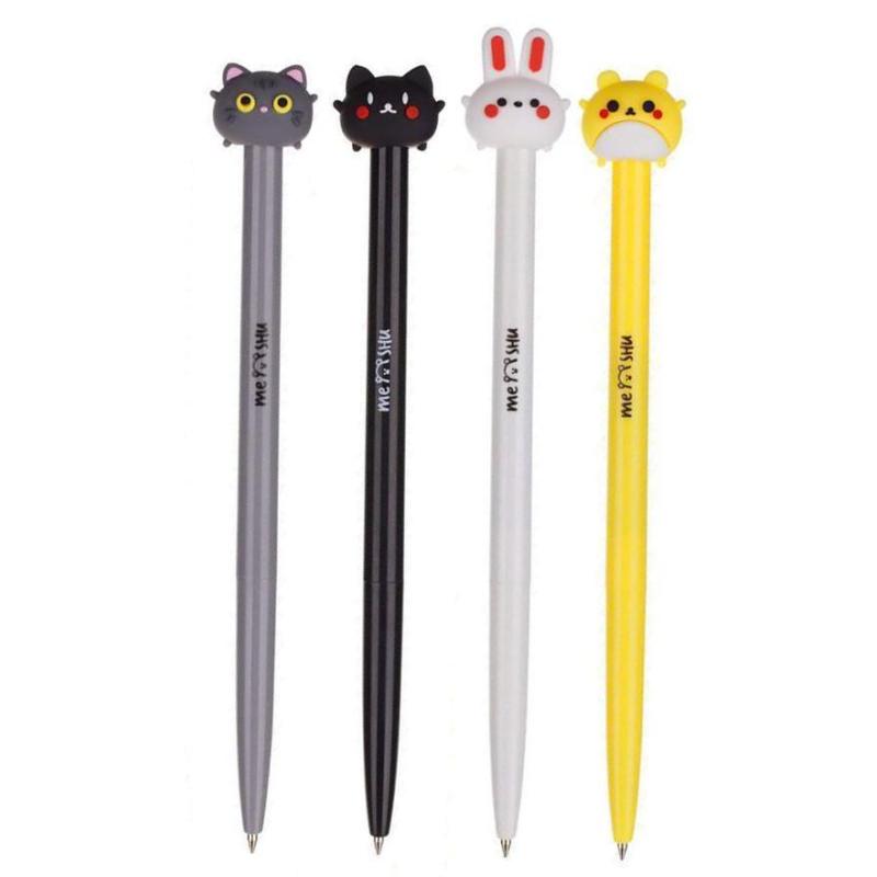 Ручка шариковая автоматическая MESHU Cute Friends синяя в ассортимен 296372