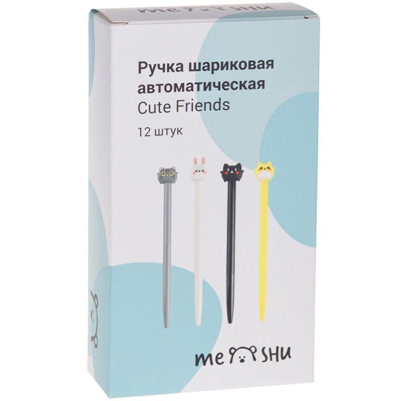 Ручка шариковая автоматическая MESHU Cute Friends синяя в ассортимен 296372