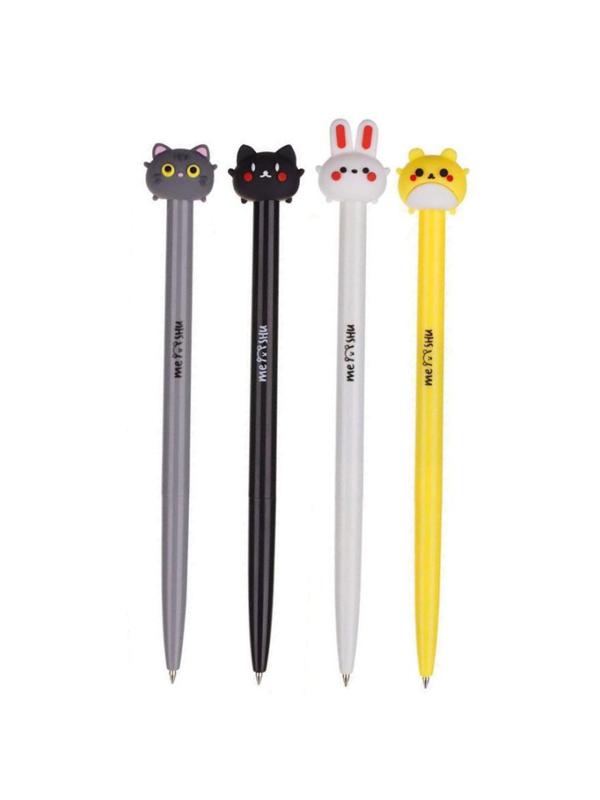 Ручка шариковая автоматическая MESHU Cute Friends синяя в ассортимен 296372