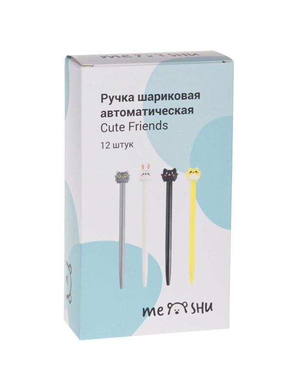 Ручка шариковая автоматическая MESHU Cute Friends синяя в ассортимен 296372