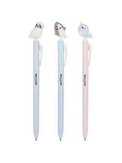 Ручка шариковая автоматическая MESHU Sea Cuties син 0,7мм в ассорт MS_02972