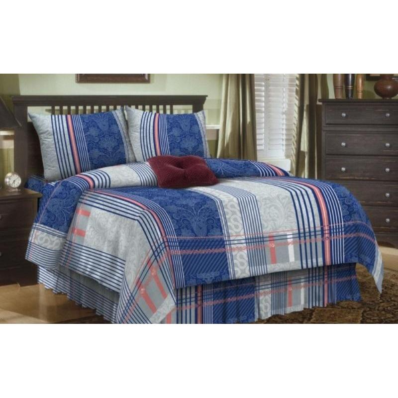 Постельное белье 1,5сп набивн.бязь 120г/м2 (нав.70х70 1шт.), микс