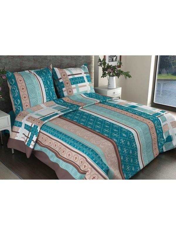 Постельное белье 1,5сп набивн.бязь 120г/м2 (нав.70х70 1шт.), микс