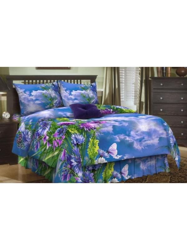 Постельное белье 1,5сп набивн.бязь 120г/м2 (нав.70х70 1шт.), микс