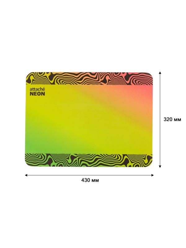Коврик на стол Attache Neon 430х320мм дизайн НМ-03О