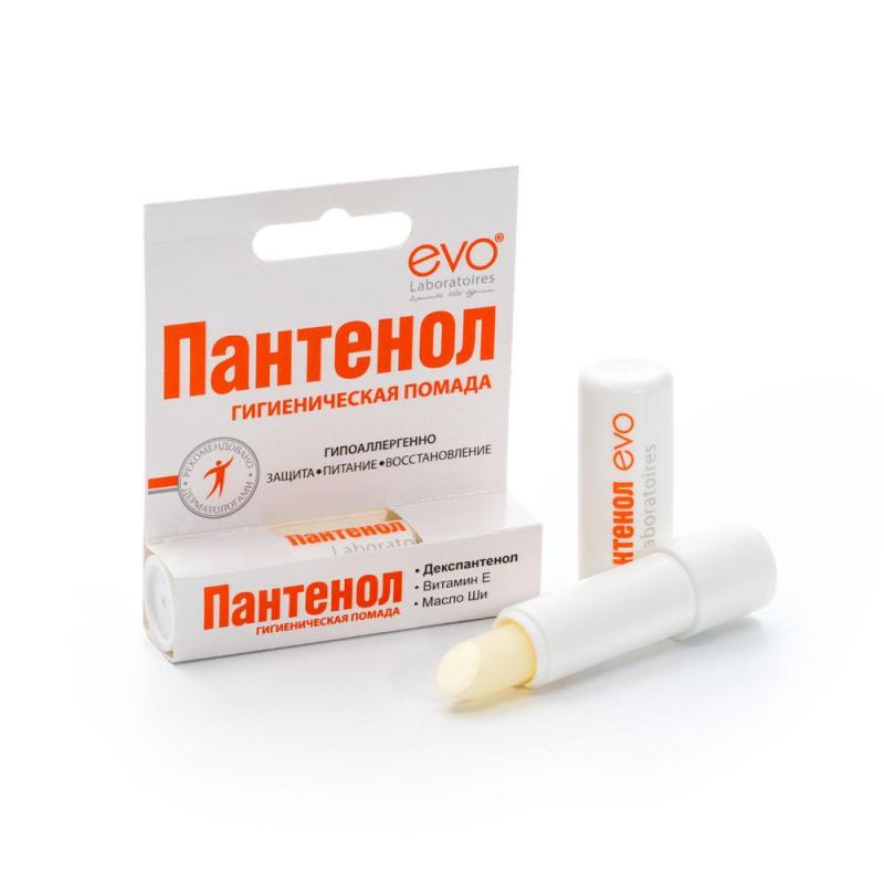 Помада гигиеническая EVO Пантенол 2,8 г
