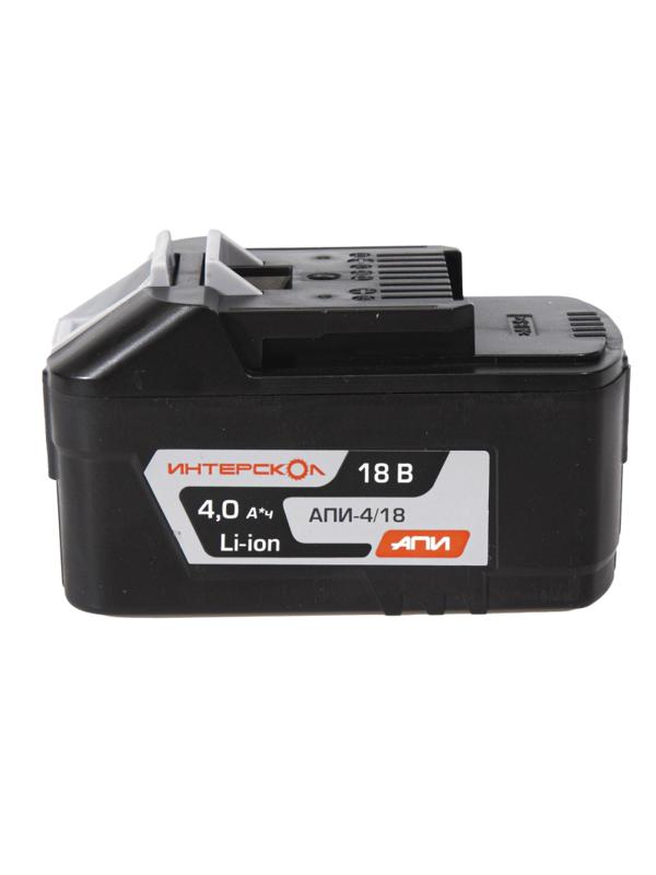 Аккумулятор ИНТЕРСКОЛ АПИ-4/18, 18В, 4.0Ач, Li-ion (2400.021)