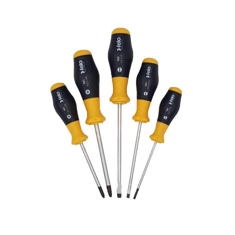 Набор отверток Felo SL/PZ, 5 шт 90095148