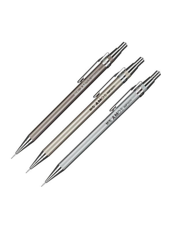 Карандаш механический M&G HB мет.корп, 0,5мм, б/ласт, в асс AMP10171110596C