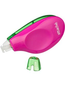 Корректирующая лента Attache Neon, 5мм x 6м, розово-зелен, блистер