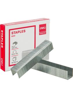 Скобы для степлера №23/13 Deli Е0013 оцинкованные 1000 шт./уп