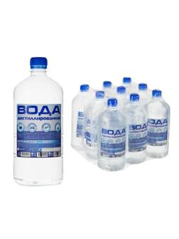 Вода дистиллированная Glanz GL-101 1 л. 9 шт/уп