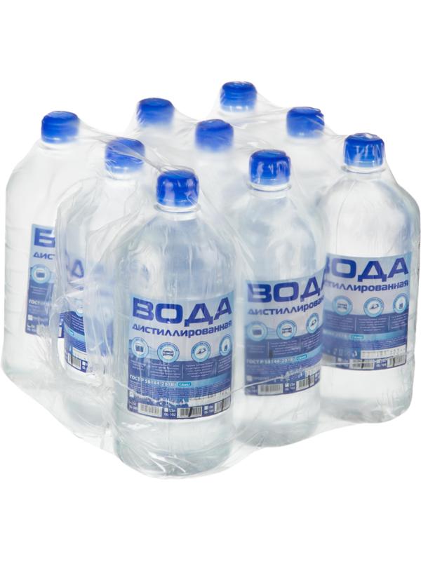 Вода дистиллированная Glanz GL-101 1 л. 9 шт/уп