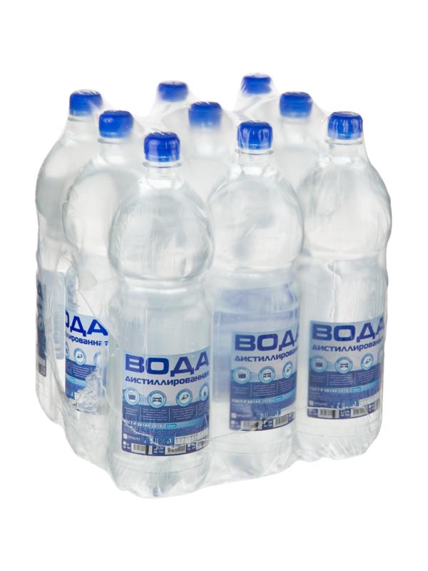 Вода дистиллированная Glanz GL-102 1,5 л. 9 шт/уп