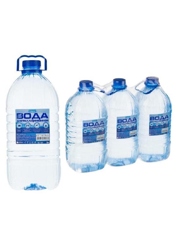 Вода дистиллированная Glanz GL-103 5 л. спайка 3 шт/уп