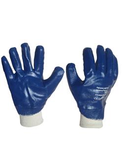 Перчатки защитные SCAFFA NBR1530 полное нитриловое покрытие резинка р.8