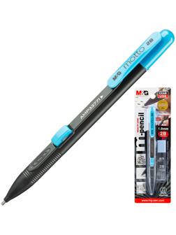 Карандаш механический M&G 2мм 6 гриф./туба в наб., в асс блистер HAMP0173