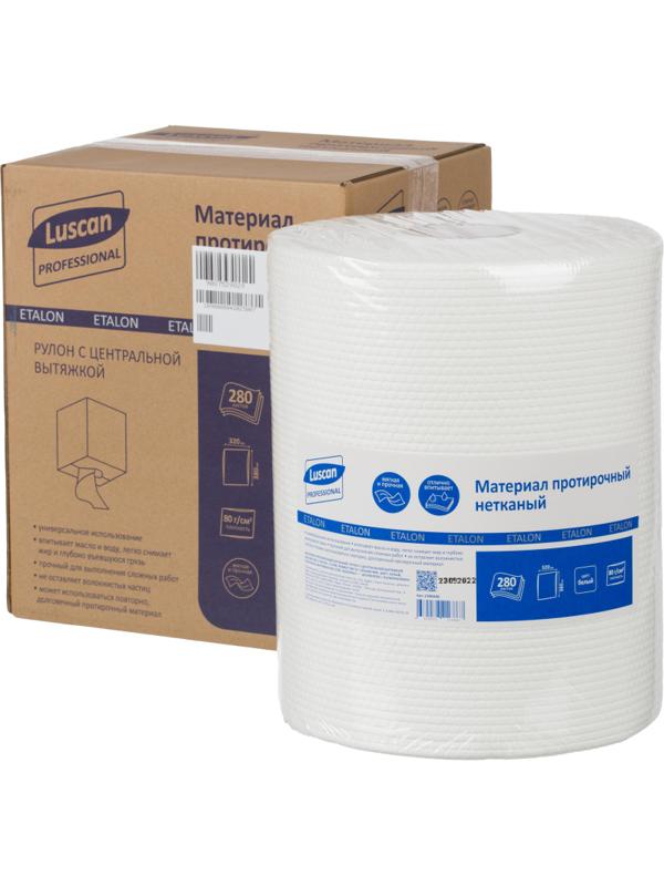 Материал протирочный нетканый Luscan Professional 80г 32х38см 280л/рул бел