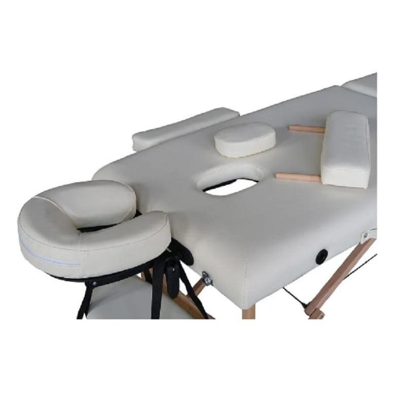 Массажный стол DFC NIRVANA Optima дерев. ножки цвет кремовый (Cream)