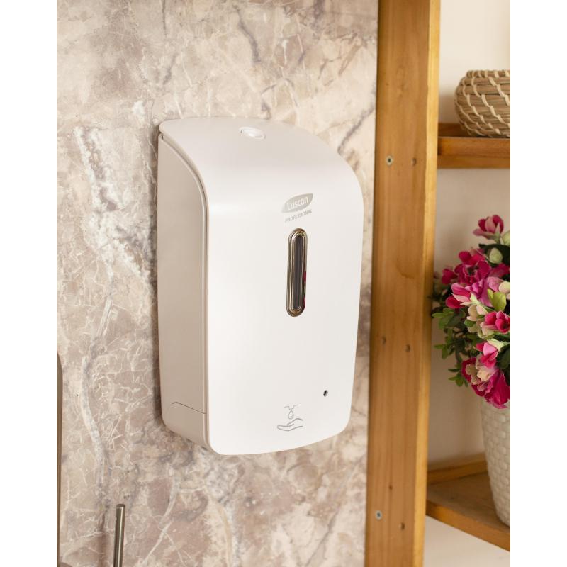 Дозатор для жидкого мыла Luscan Prof Etalon сенсор 1000мл белый 151055