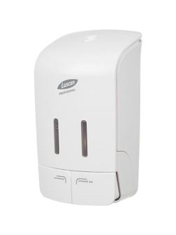 Дозатор для жидкого мыла Luscan Professional Etalon 2x550мл белый