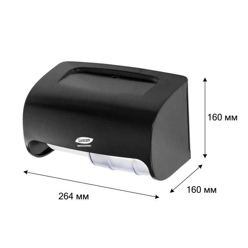 Диспенсер для туалетной бумаги рул Luscan Prof Etalon Doublemini чер 151067