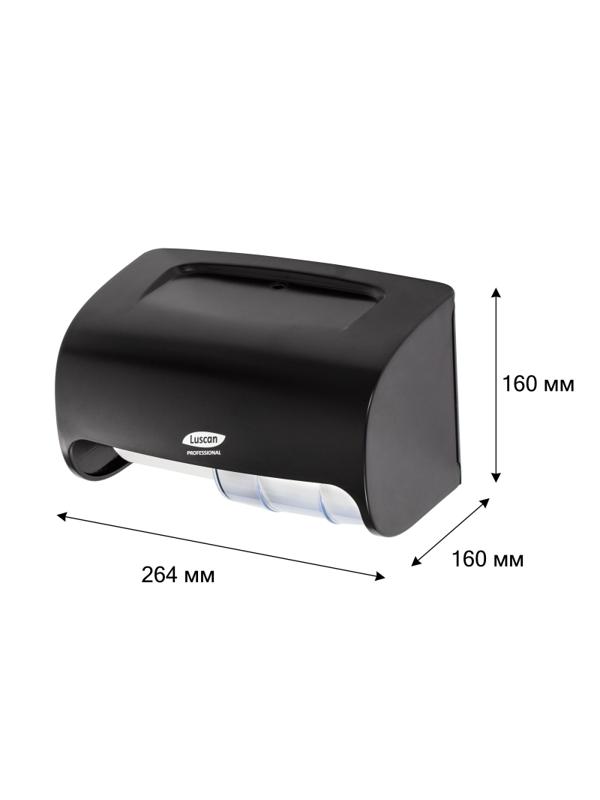 Диспенсер для туалетной бумаги рул Luscan Prof Etalon Doublemini чер 151067
