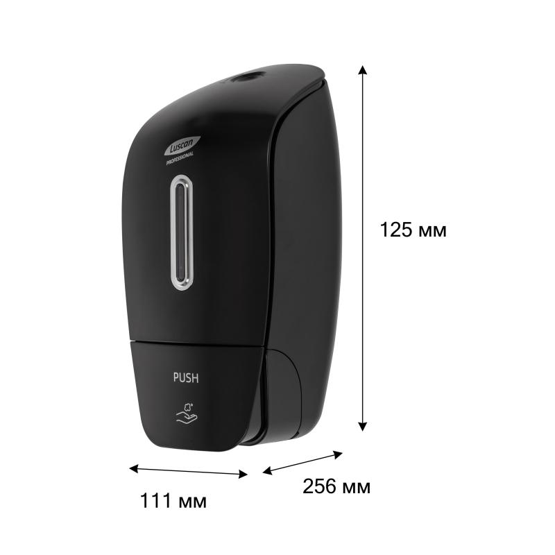 Дозатор для мыла-пены Luscan Prof Etalon 800мл черный 151053