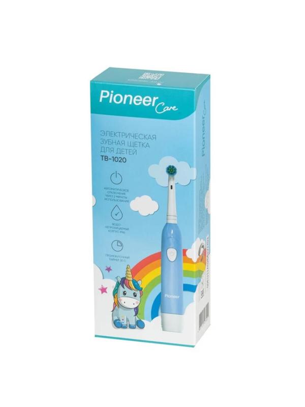 Зубная щетка Pioneer TB-1020, детская, голуб./бел., элек. (4897123476401)