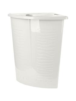 Корзина для белья Keeplex Regular 40л угловая 50х37х54см белое облако