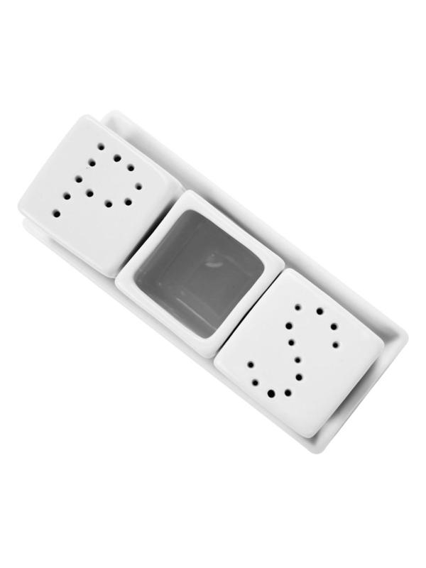 Набор для специй Lambert, фарфор, 3пр.,белый, фк6031