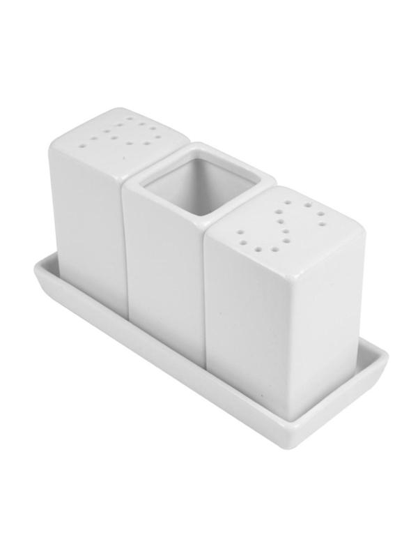 Набор для специй Lambert, фарфор, 3пр.,белый, фк6031