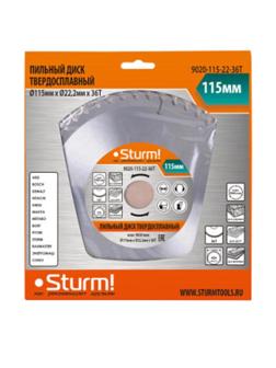 Диск пильный по дереву Sturm!, d115x22мм, 36зуб (9020-115-22-36T)