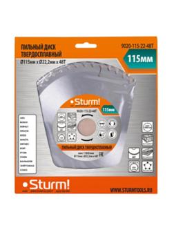 Диск пильный по дереву Sturm!, d115x22мм, 48зуб (9020-115-22-48T)
