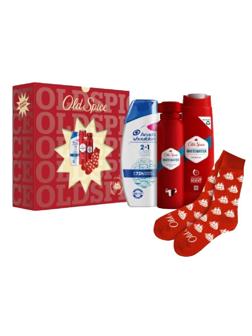 Подарочный набор Old Spice дезодорант150мл,гель д/д250 мл, шамп200мл, носки