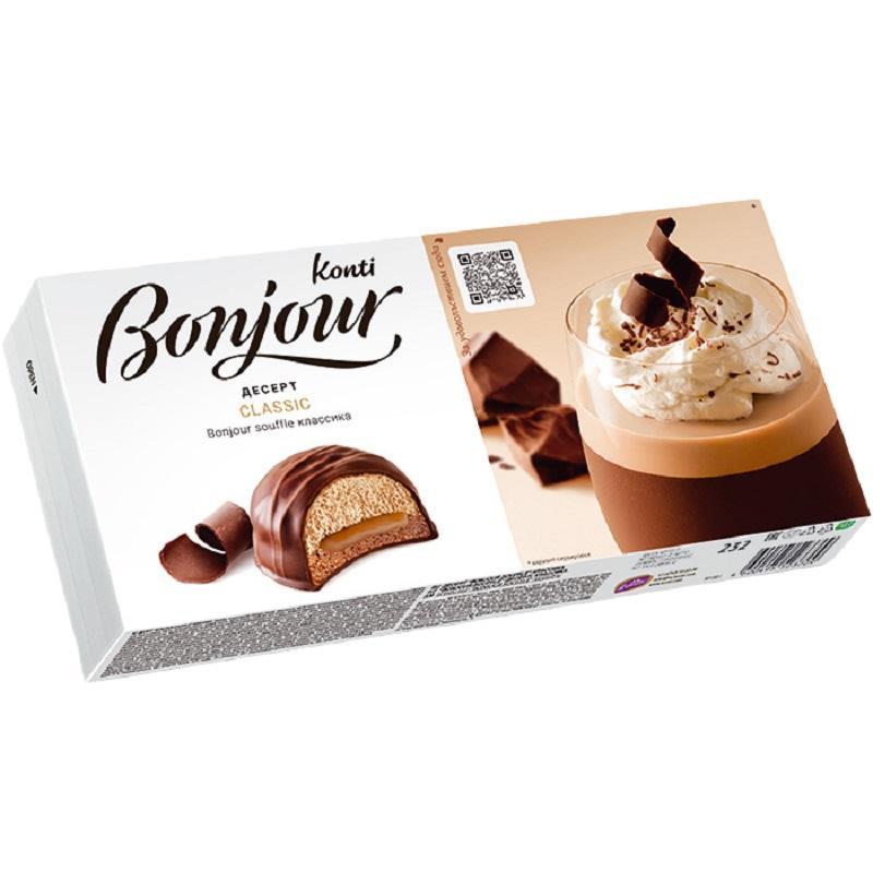 Пирожное десерт Konti Bonjour классика, 232г