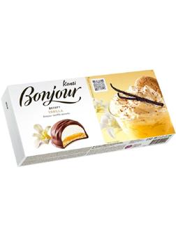 Пирожное десерт Konti Bonjour ваниль, 232г