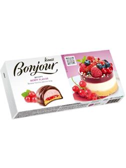 Пирожное десерт Konti Bonjour со вкусом ягод, 232г