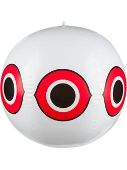 Отпугиватель Шар с глазами хищника белый, 40 см