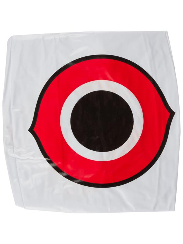 Отпугиватель Шар с глазами хищника белый, 40 см